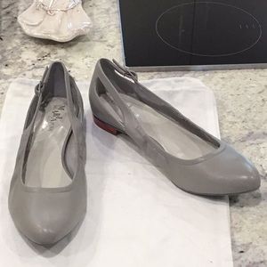 Cole Haan Maria Sharapova Gray Leather Flats